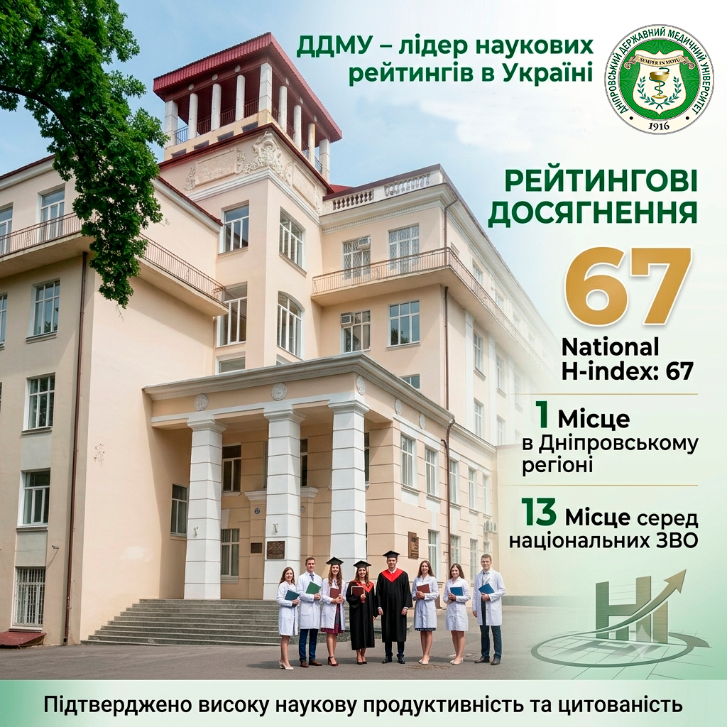 ДДМУ - лідер наукових рейтингів в Україні